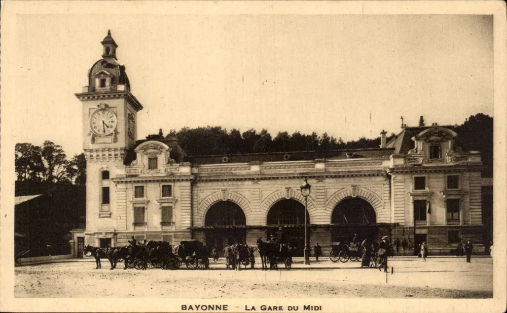 Bayonne — A Estação do Meio-dia — editor não identificado, número de série não visível - Frente