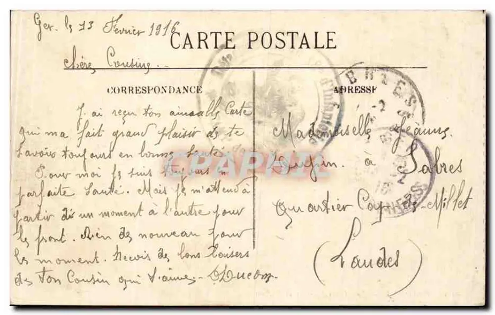 Bayonne — Die Marinealleen und der Hafen — LL. — N° 103 - Rückseite