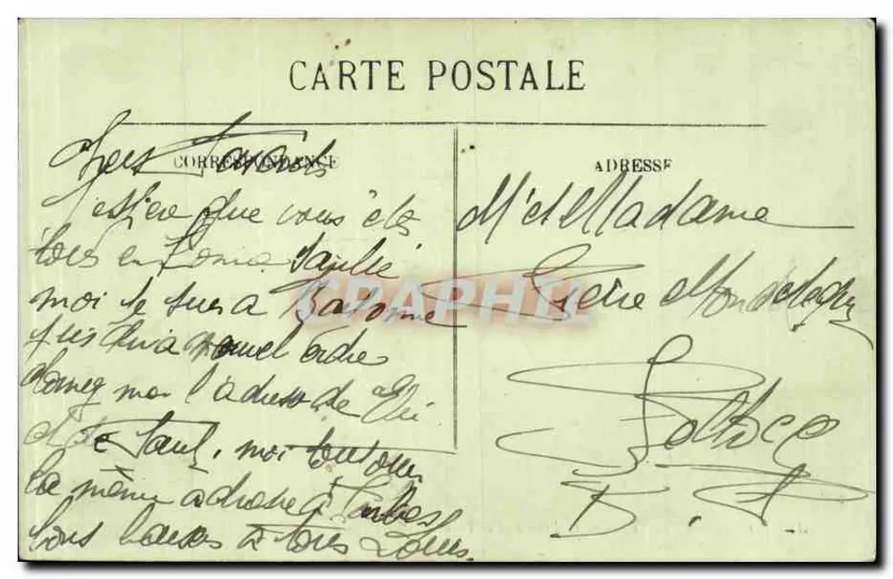 Bayonne — Place de la Liberté und das Theater — LL. n°160 - Rückseite