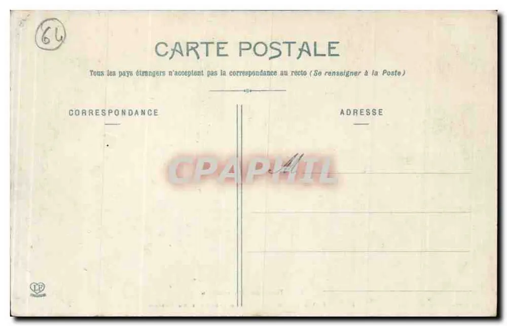 Les Basses-Pyrénées - Vista geral do Casino - Eaux-Bonnes - Fototipia Labouche Frères, Toulouse, n°385 - Verso