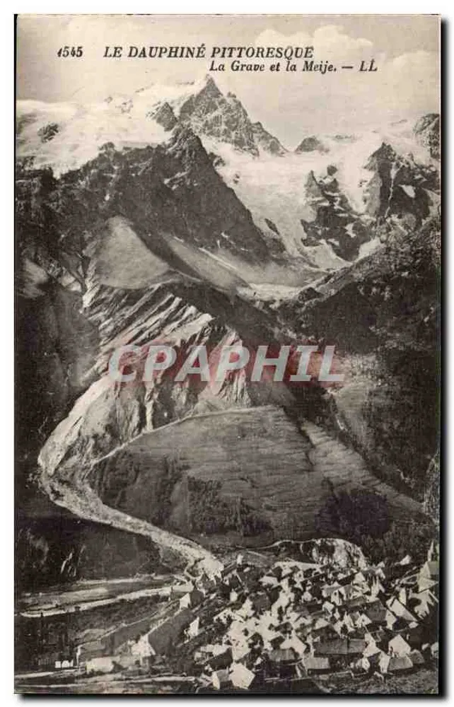A Grave e a Meije — LL — 4545 — O Dauphiné Pittoresque - Frente