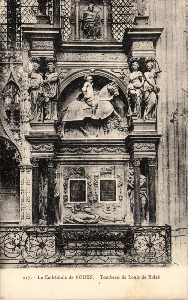 Die Kathedrale von ROUEN — Grabmal von Louis de Brézé — n°117 - Vorderseite