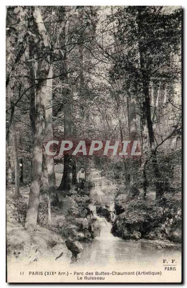 Paris (XIXe Arr.) - Parc des Buttes-Chaumont (Künstlerisch) - Der Bach - Vorderseite