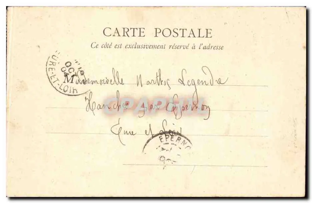Rua de Rivoli — Paris — B.E. Paris n°83 - Verso