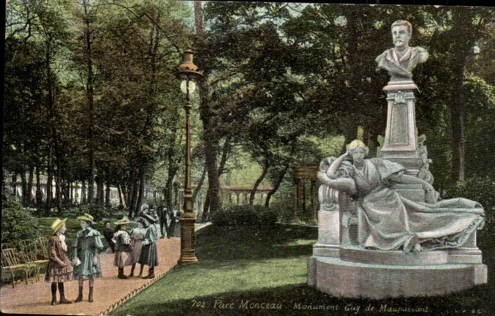 Parc Monceau — Denkmal für Guy de Maupassant — Verlag LIV & C° - Vorderseite