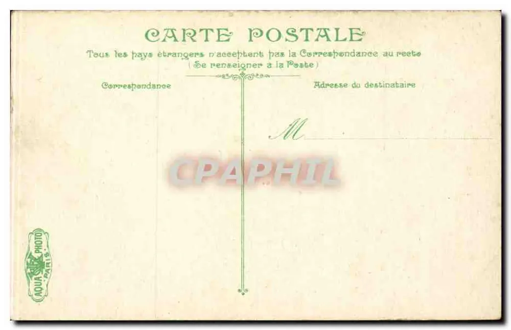 Parc Monceau — Denkmal für Guy de Maupassant — Verlag LIV & C° - Rückseite