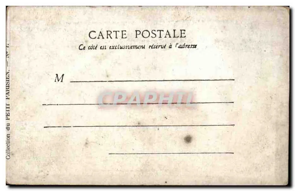 Paris — Catedral de Notre-Dame — Coleção do Petit Parisien, n° 7 - Verso