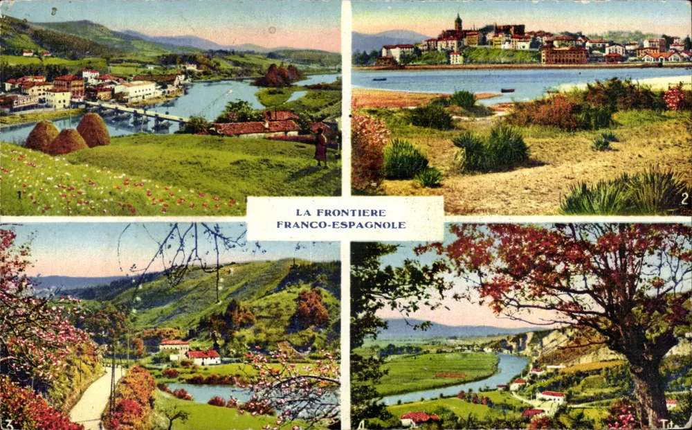 A Fronteira Franco-Espanhola — vista panorâmica — Éditions TITO, n°2 - Frente