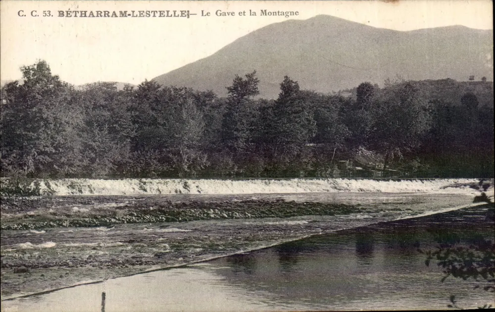 Bétharram-Lestelle — Le Gave et la Montagne — C.C. 53 - Recto
