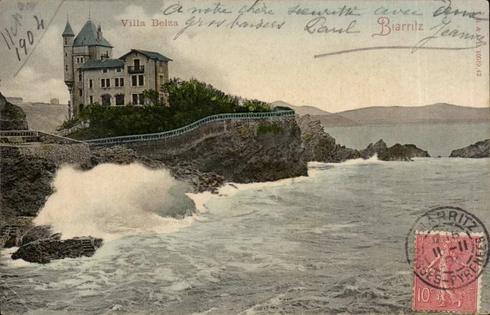 Villa Belza — Biarritz — editor R. & L.D. n°1631042 - Frente