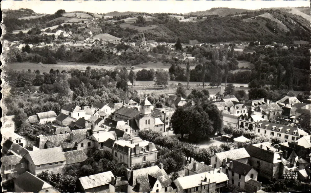 Lestelle-Betharram (B.P.) — Luftbild der Gave de Pau-Tal — Édition Lapie Service Aérien - Vorderseite