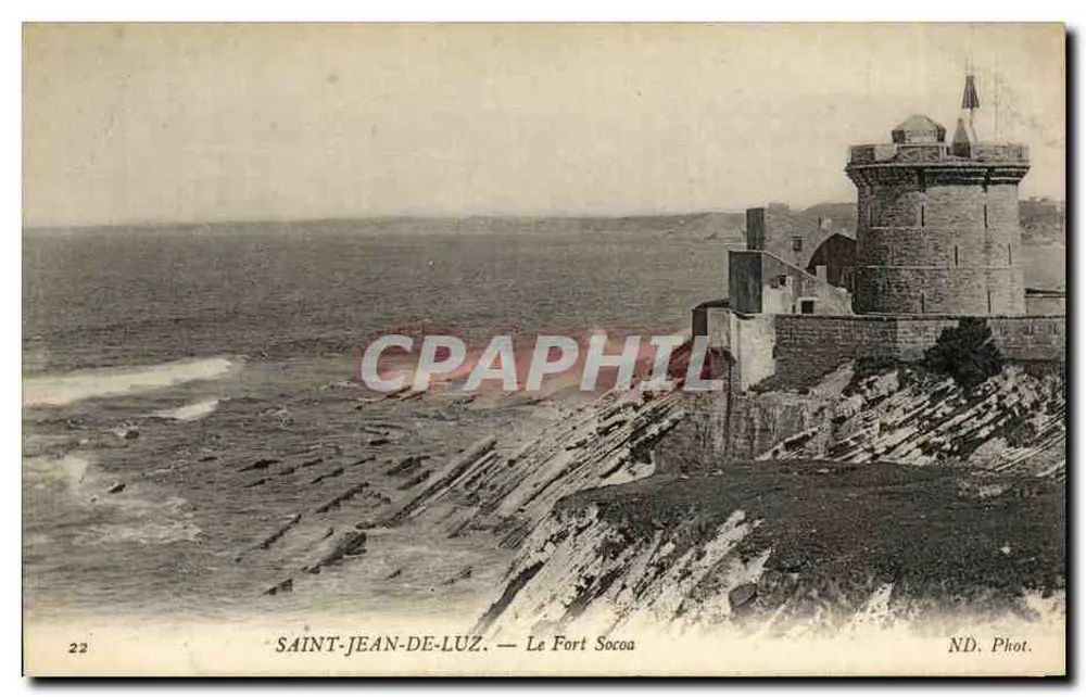 Saint-Jean-de-Luz — O Forte Soccoa — ND. Fot. - Frente