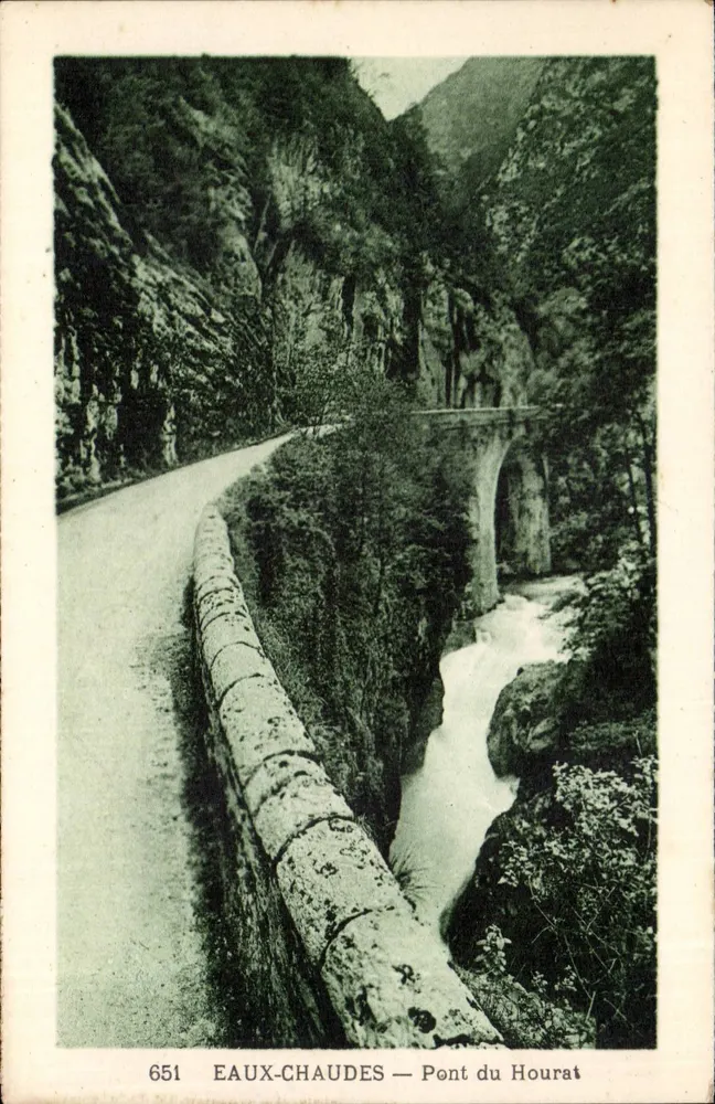 Eaux-Chaudes — Ponte do Hourat — n° de série 651 - Frente