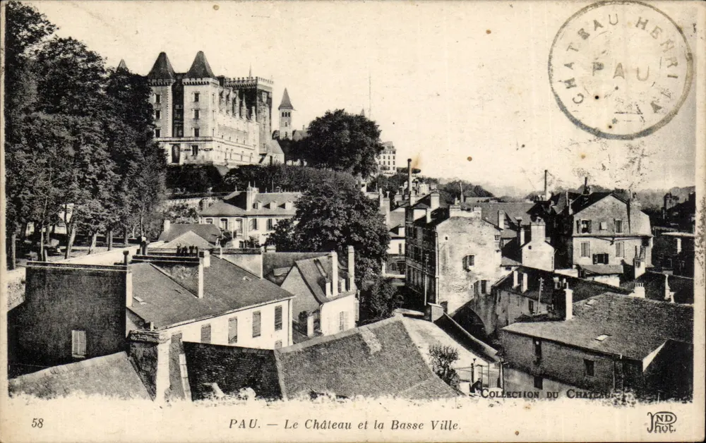 PAU — O Castelo e a Baixa Cidade — Coleção do Castelo, ND Hot, n°58 - Frente