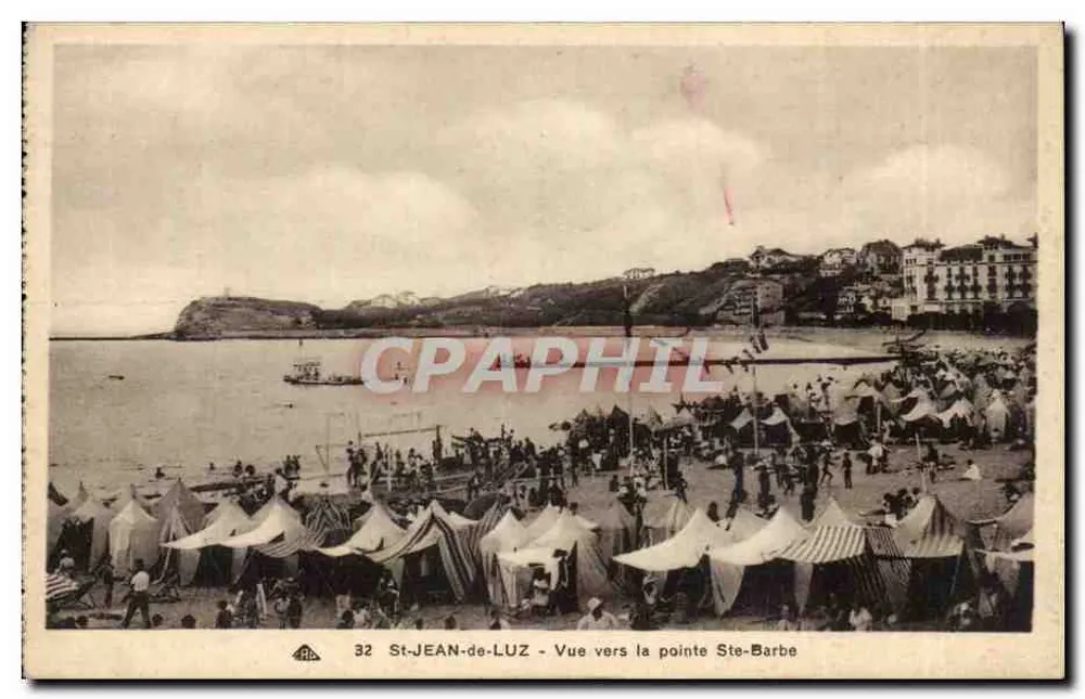 St-JEAN-de-LUZ - Vista para a ponta Ste-Barbe — editor ABC, n°32 - Frente