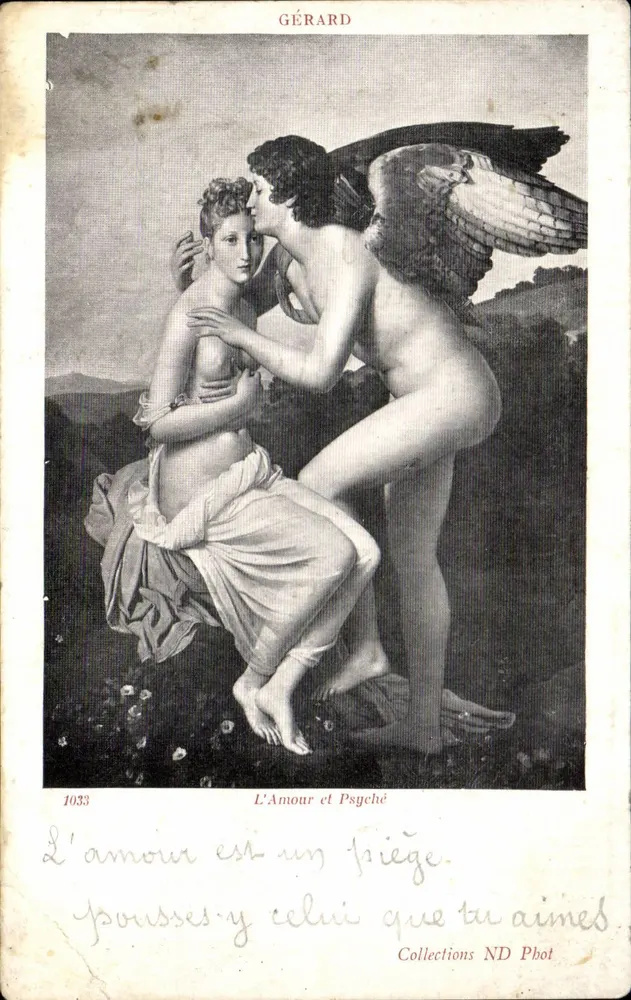 O Amor e Psique — GÉRARD, n°1033 — Collections ND Phot - Frente
