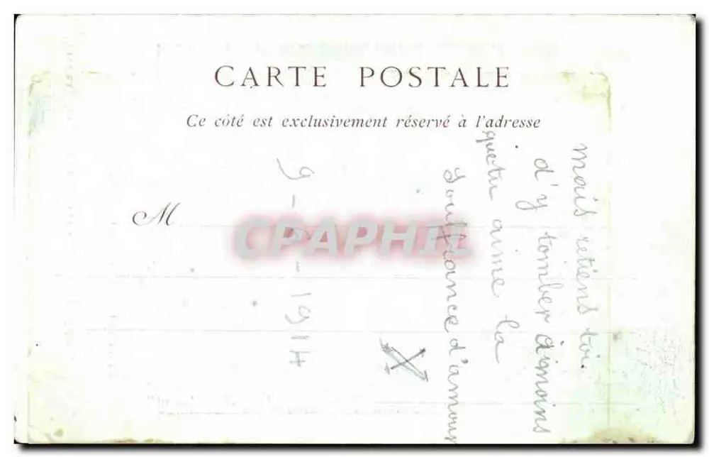O Amor e Psique — GÉRARD, n°1033 — Collections ND Phot - Verso