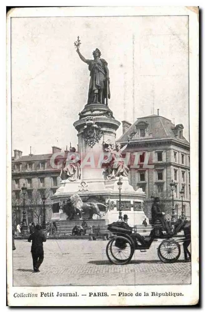 Praça da República — Paris — Coleção Petit Journal - Frente