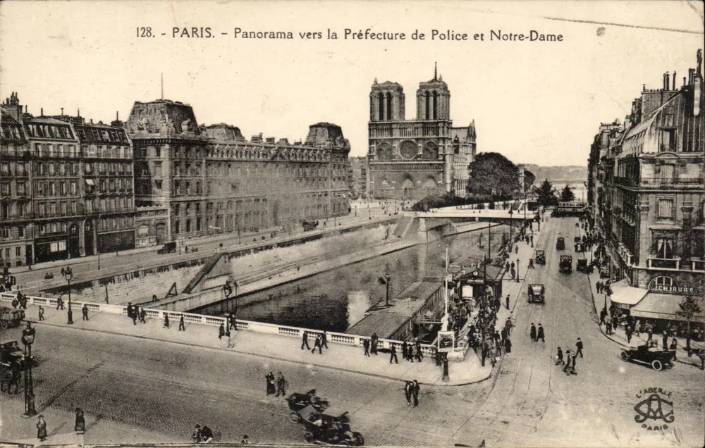 Paris - Panorama in Richtung Präfektur der Police und Notre-Dame — L'ABERLÉ PARIS n°128 - Vorderseite