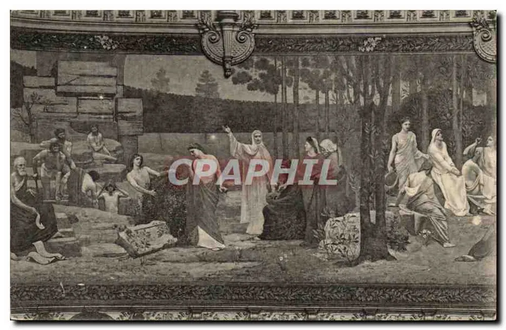 Fresko des großen Amphitheaters — La Sorbonne — J.L.C. (Paris) - Vorderseite