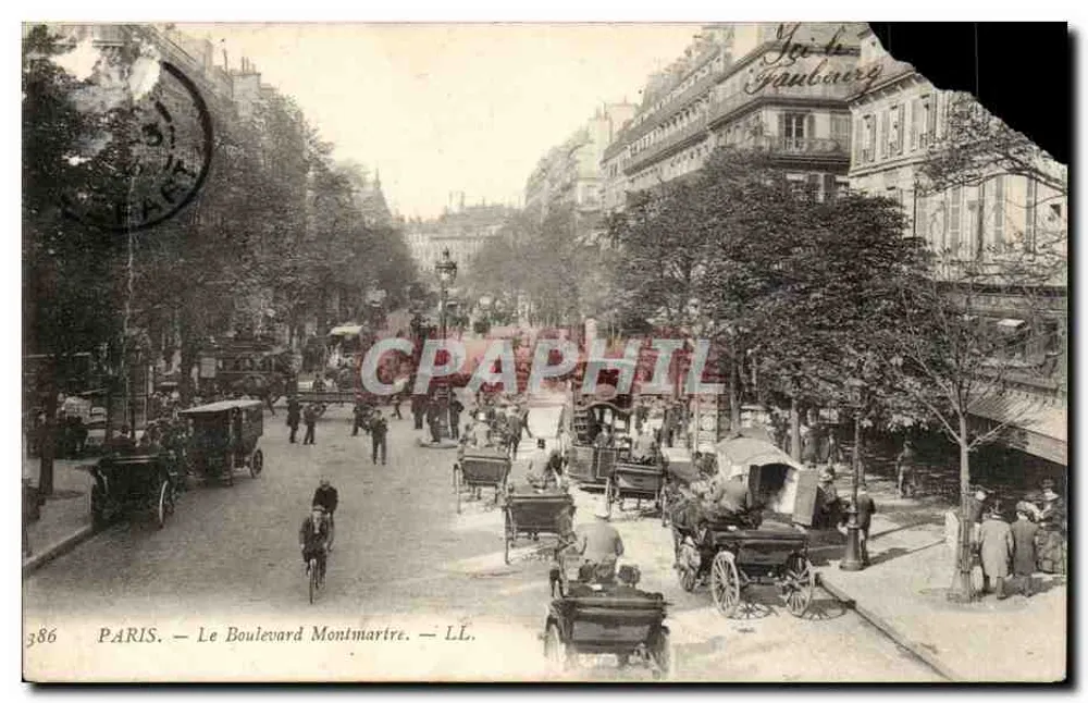 Paris — O Boulevard Montmartre — LL. n°386 - Frente
