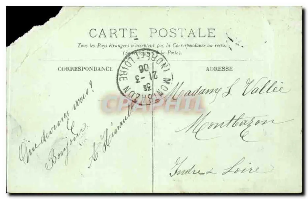 Paris — O Boulevard Montmartre — LL. n°386 - Verso