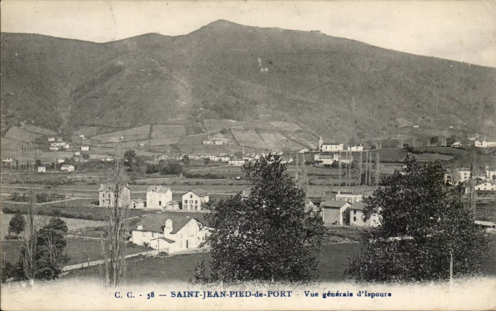 Saint-Jean-Pied-de-Port — Allgemeiner Blick auf Ispoure — C.C. 58 - Vorderseite