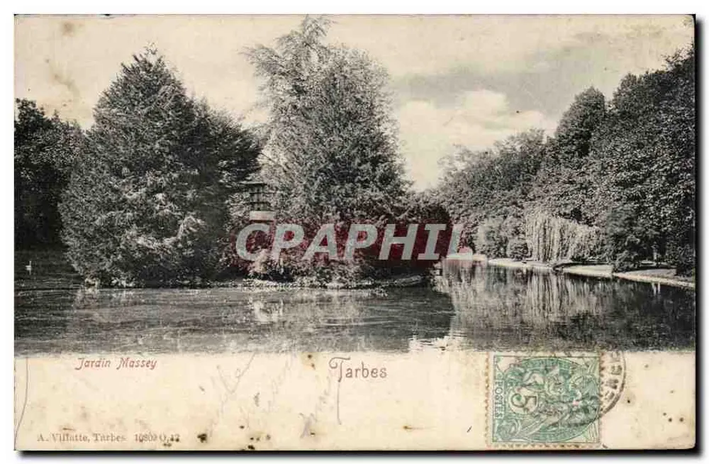 Jardim Massey — Tarbes — A. Villatte, editor - Frente