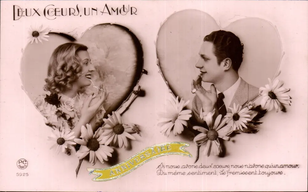 Zwei Herzen, eine Liebe — Hochzeit — PC Paris 5925 - Vorderseite