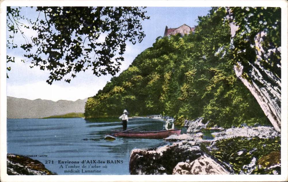 Umgebung von Aix-les-Bains — Im Schatten des Baumes, an dem Lamartine meditierte — Combier-Nacon, Nr. 271 - Vorderseite