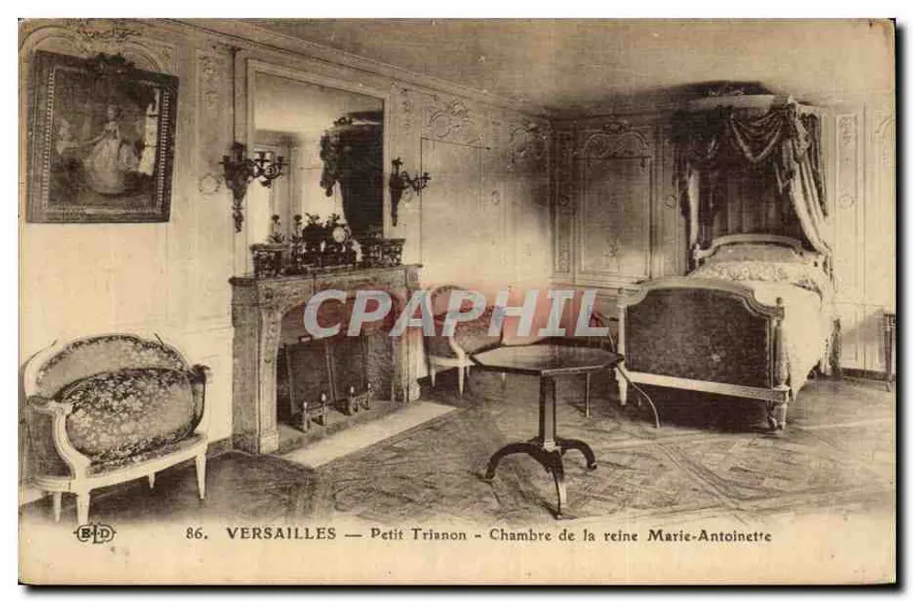 Versailles — Petit Trianon — Zimmer der Königin Marie-Antoinette — B.D. n°86 - Vorderseite
