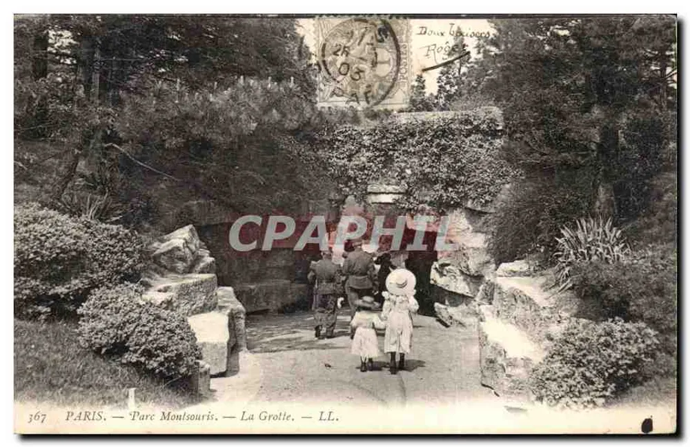 PARIS — Parc Montsouris — A Gruta — LL. - Frente