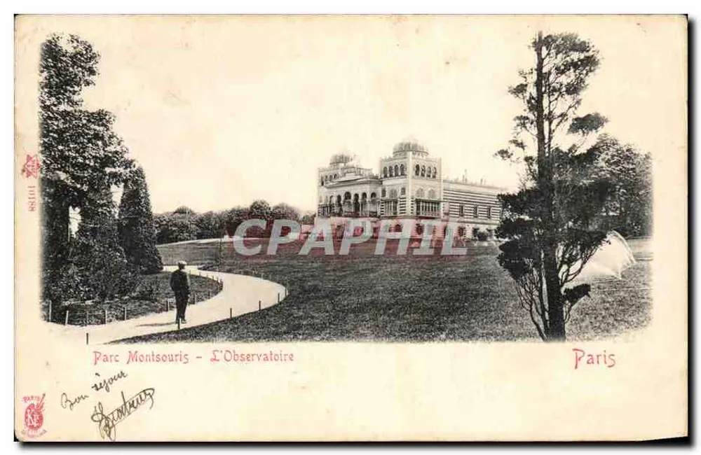 Parque Montsouris - O Observatório — Paris — editor anônimo, número de série 332 - Frente