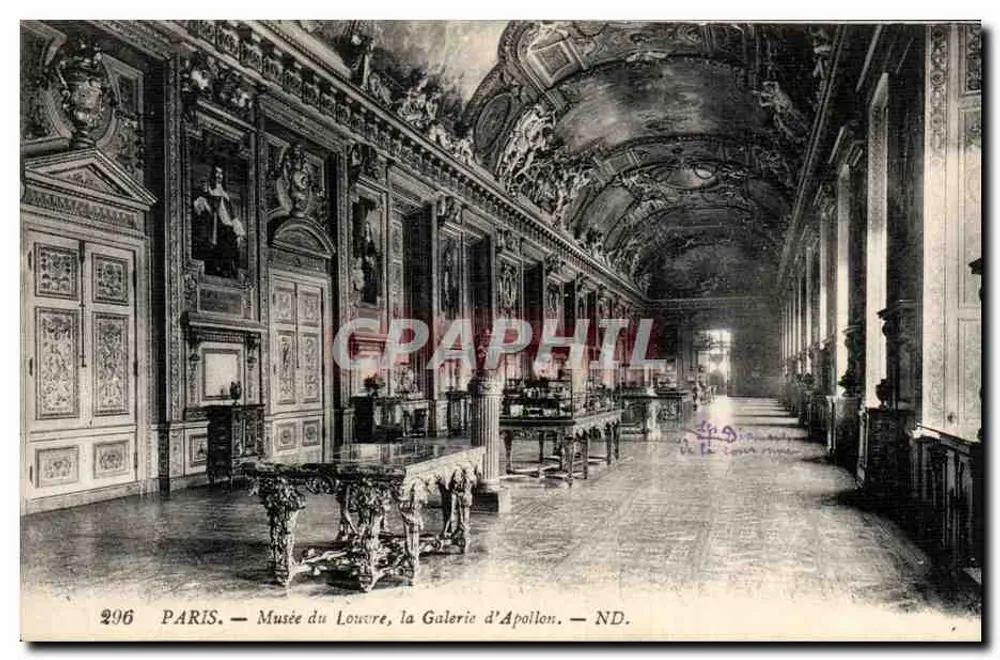 Paris — Musée du Louvre, die Galerie d'Apollon — Clichés - Vorderseite
