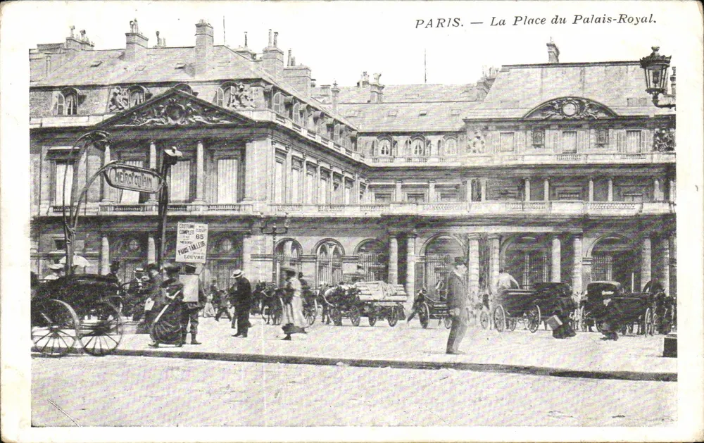 Paris — A Praça do Palácio-Royal — editor Lucyre - Frente