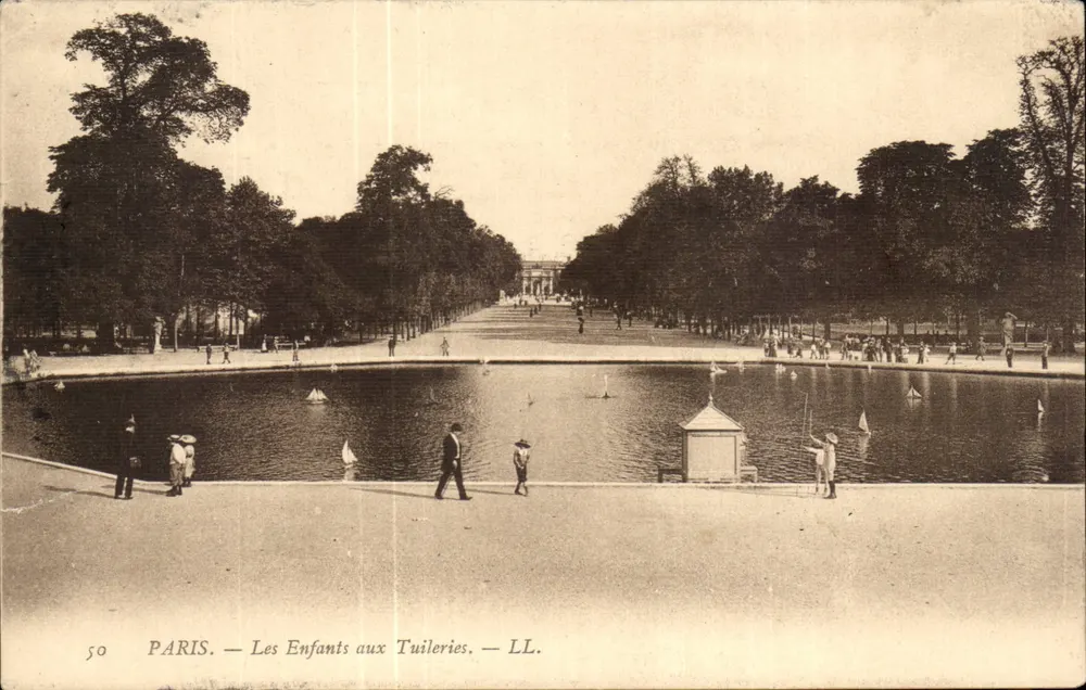 PARIS — Kinder am Tuileries — LL. - Vorderseite