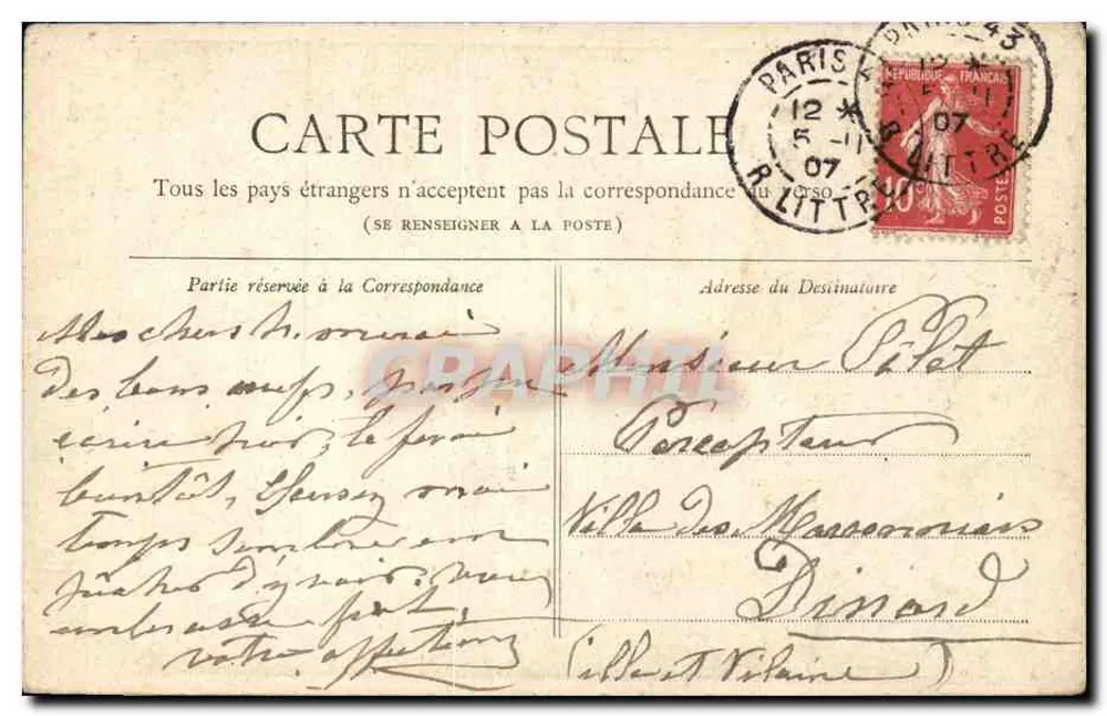 Paris — O Leão de Belfort — Coleção Petit Journal - Verso