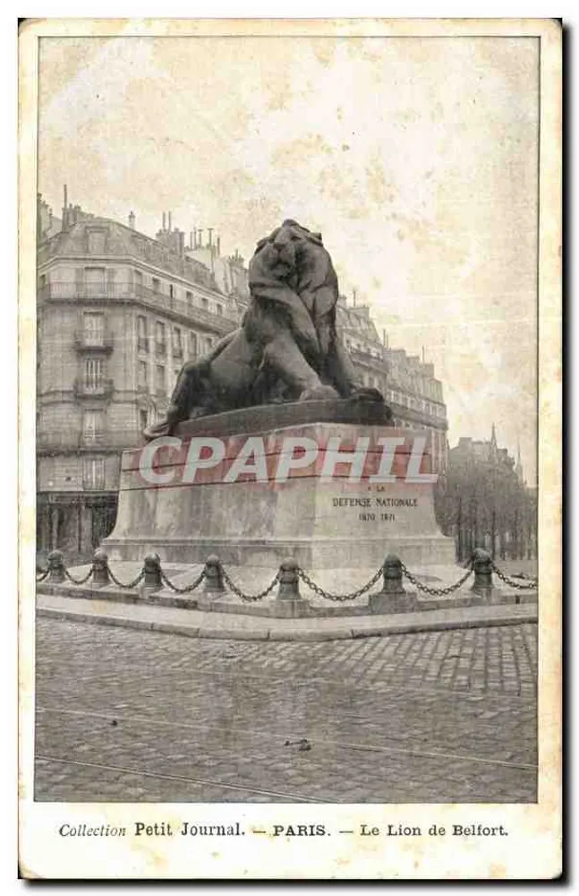 Paris — O Leão de Belfort — Coleção Petit Journal - Frente