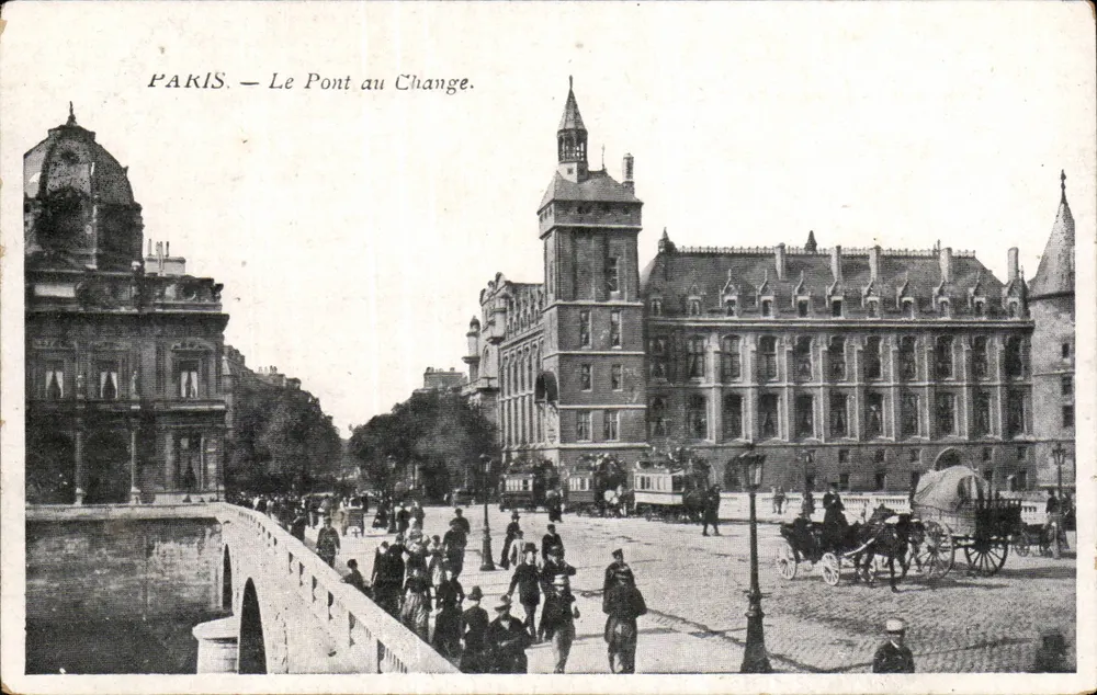 Paris — O Pont du Change — editor não identificado, número de série não visível - Frente