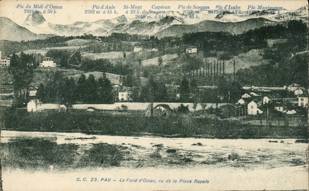 Der Fond d'Ossau, Ansicht von der Place Royale — C.C. 23. PAU - Vorderseite