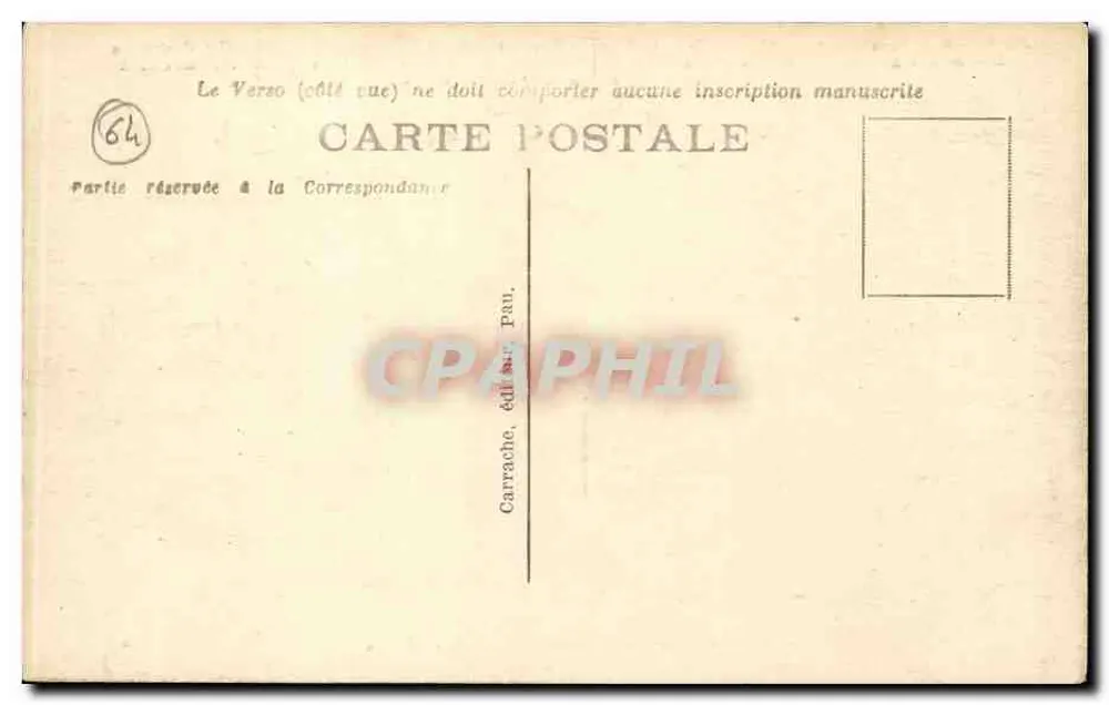 Der Fond d'Ossau, Ansicht von der Place Royale — C.C. 23. PAU - Rückseite