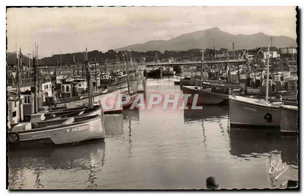Hafen von Saint-Jean-de-Luz — Blick auf den Hafen und Boote — L. Chatonneau, Verlag Nr. 1321 - Vorderseite