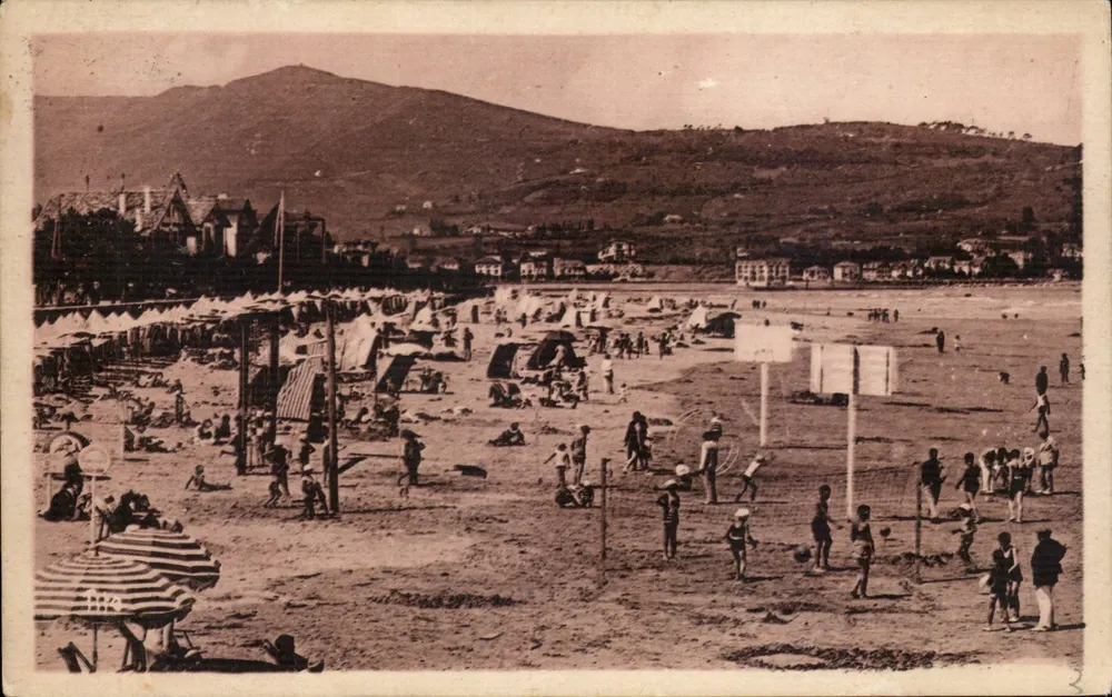La Côte Basque — Allgemeiner Blick auf den Strand — Hendave-Plage, veröffentlicht von Les Beaux Paysages de France - Vorderseite