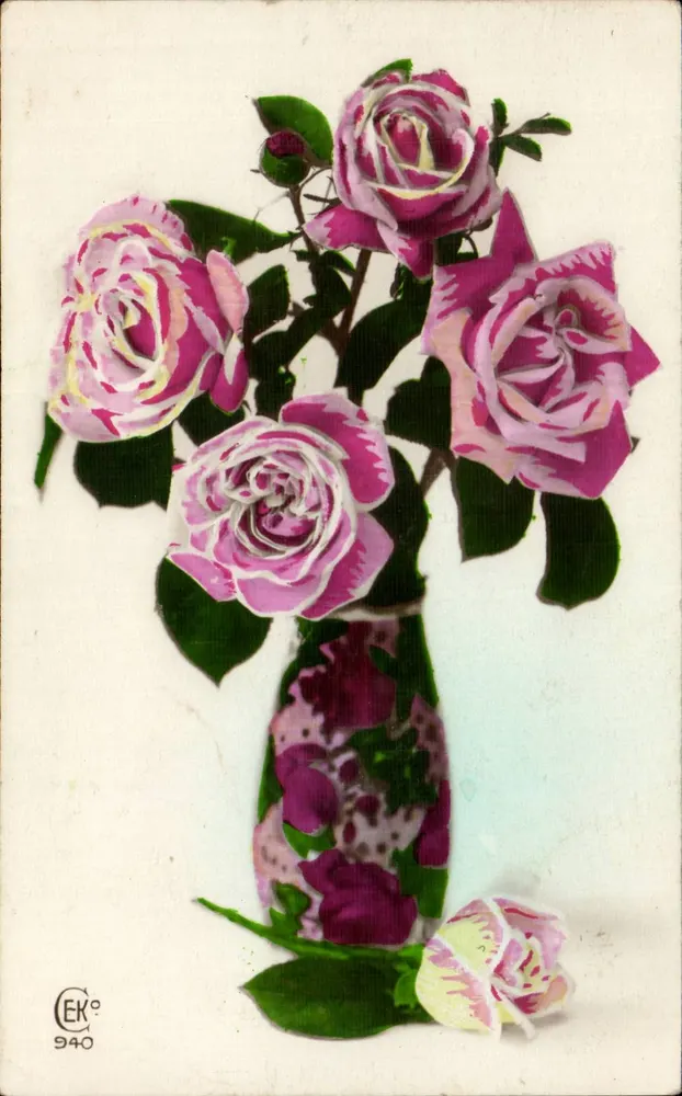 Bouquet de roses — edição LEK° n°940 - Frente