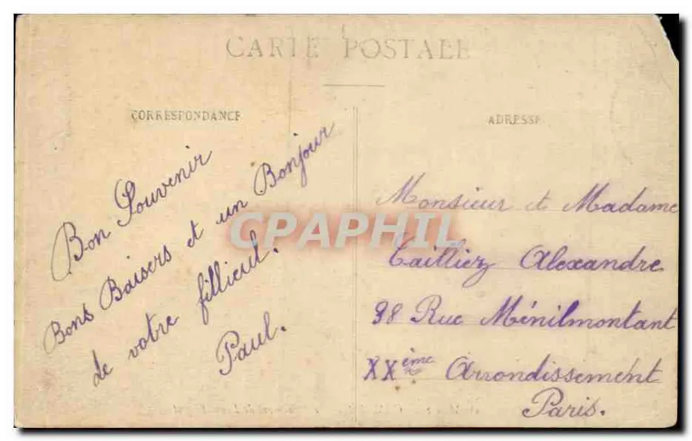 Monumento de Louis Blériot — Cambrai — O.M. 33 - Verso