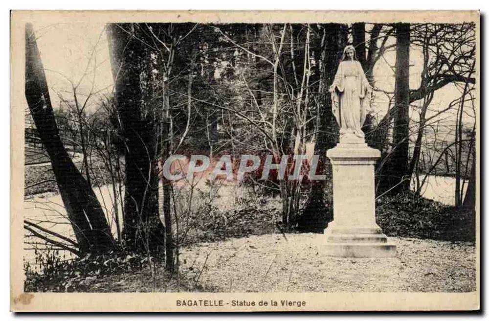 Bagatelle - Estátua da Virgem - Frente