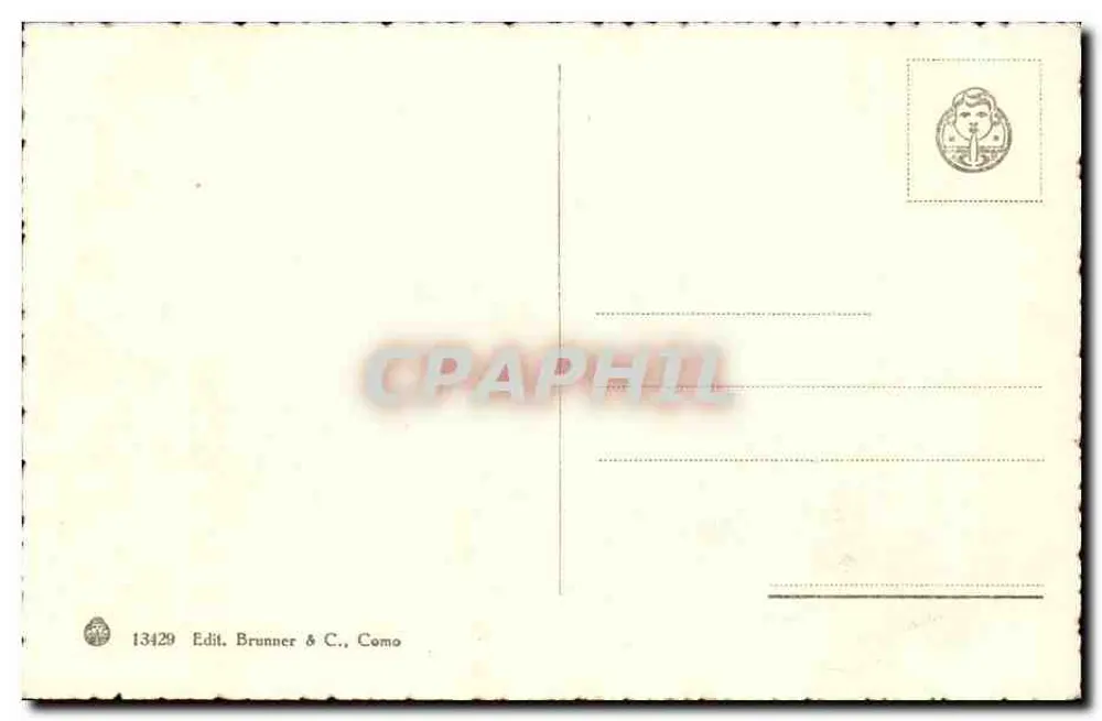 S. Donato und Panorama von Como — Edit. Brunner & C., Como, N° 13429 - Rückseite