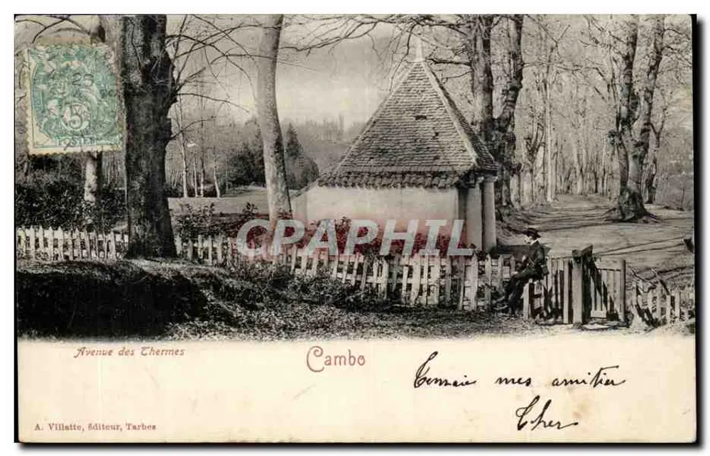 Avenida dos Termas — Cambo — A. Villatte, editor, Tarbes - Frente
