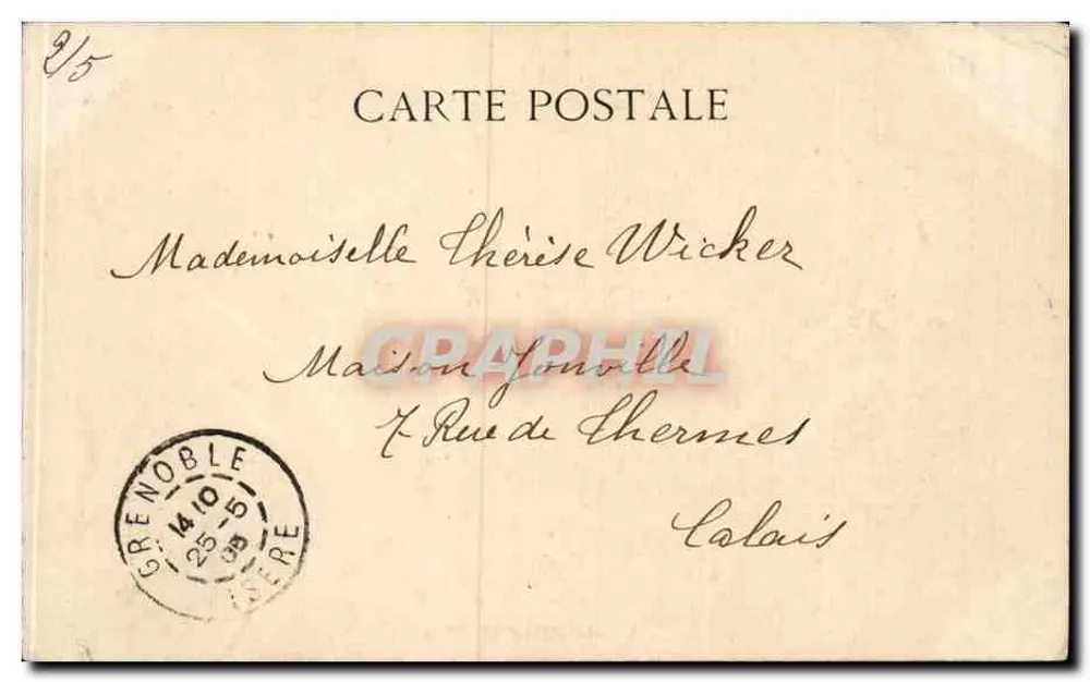 Die Einnahme der Bastille — 14. Juli 1789 — Verlag: Renner & Cie, Lyon - Rückseite