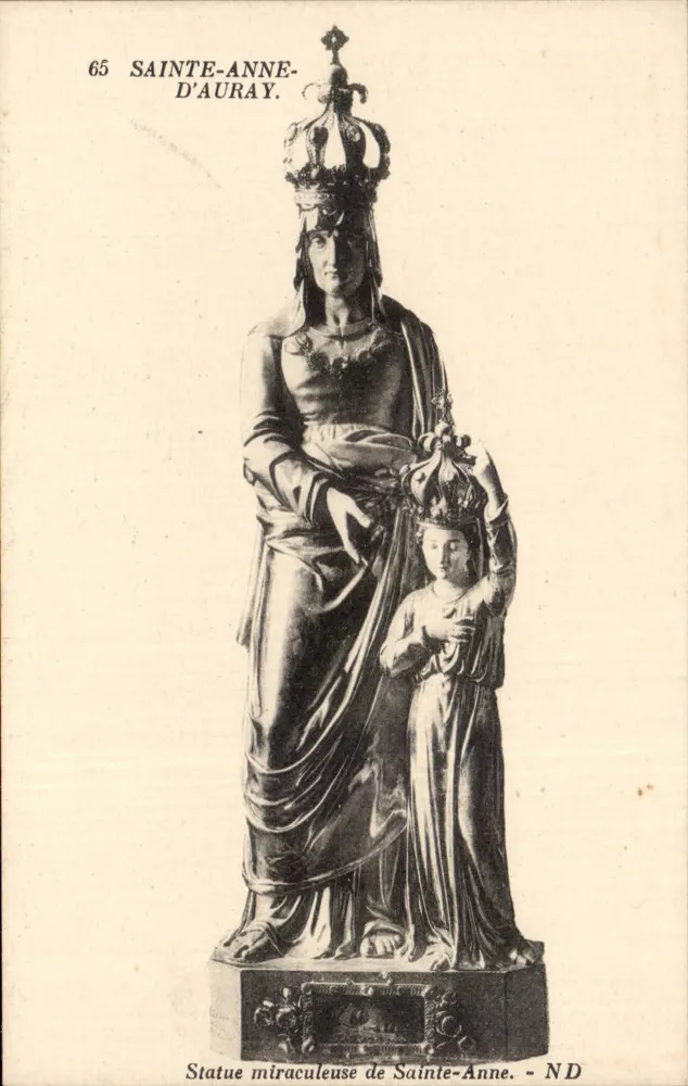 Estátua milagrosa de Santa Ana - D'Auray — série 65 — editor Levé e Neudien - Frente
